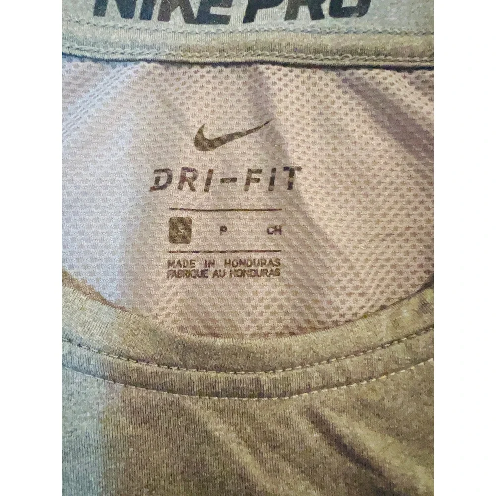 Nike Pro Dri-FIT Mens Sleeveless Training Top Gray Heather Mesh Small